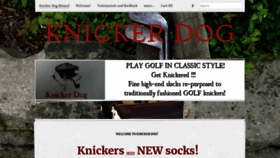 What Knickerdog.com website looked like in 2019 (5 years ago)