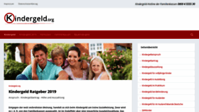 What Kindergeld.org website looked like in 2019 (5 years ago)