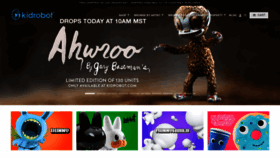 What Kidrobot.com website looked like in 2019 (5 years ago)
