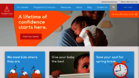 What Kindercare.com website looked like in 2019 (5 years ago)