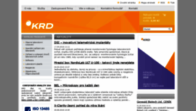 What Krd.cz website looked like in 2019 (5 years ago)