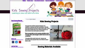 What Kids-sewing-projects.com website looked like in 2019 (5 years ago)
