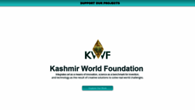 What Kashmirworldfoundation.org website looked like in 2019 (5 years ago)