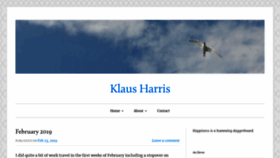 What Klaus.blog website looked like in 2019 (5 years ago)