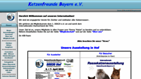 What Katzenfreunde.bayern website looked like in 2019 (5 years ago)