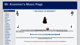 What Krammermusic.com website looked like in 2019 (5 years ago)
