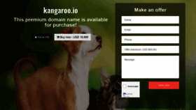 What Kangaroo.io website looked like in 2019 (5 years ago)