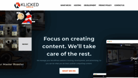 What Klicked.com website looked like in 2019 (5 years ago)