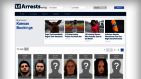 What Kansas.arrests.org website looked like in 2019 (6 years ago)