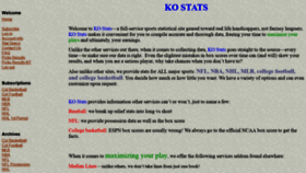 What Kostats.com website looked like in 2019 (5 years ago)