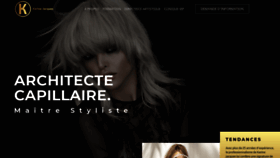 What Karinejacques.com website looked like in 2019 (5 years ago)