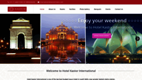 What Kastorhotels.com website looked like in 2019 (5 years ago)