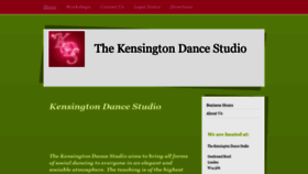 What Kensingtondancestudio.com website looked like in 2019 (5 years ago)