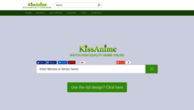 What Kissanime.cool website looked like in 2019 (5 years ago)