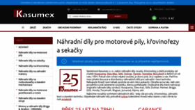 What Kasumex.cz website looked like in 2019 (5 years ago)