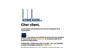 What Konexion.fr website looked like in 2019 (5 years ago)