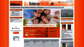 What Koberceonline.sk website looked like in 2019 (5 years ago)