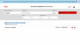 What Kazo.pl website looked like in 2019 (7 years ago)