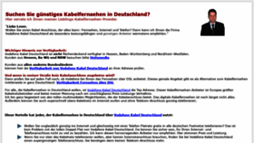 What Kabel-fernsehen.org website looked like in 2019 (5 years ago)