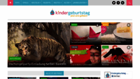 What Kindergeburtstag.or.at website looked like in 2019 (5 years ago)