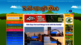 What Kidsdaysout.co.uk website looked like in 2019 (5 years ago)