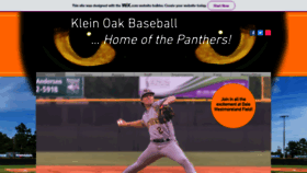 What Kleinoakbaseball.com website looked like in 2019 (4 years ago)