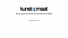 What Kunstopmaat.nl website looked like in 2019 (4 years ago)