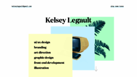 What Kelseylegault.com website looked like in 2019 (4 years ago)