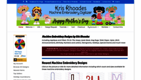 What Krisrhoades.com website looked like in 2019 (4 years ago)