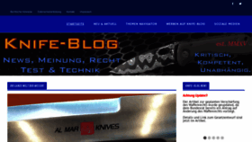 What Knife-blog.com website looked like in 2019 (4 years ago)