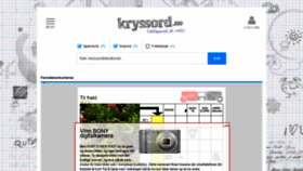 What Kryssord.no website looked like in 2019 (4 years ago)