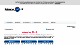 What Kalender-365.dk website looked like in 2019 (4 years ago)