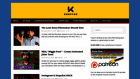 What Knoptop.com website looked like in 2019 (4 years ago)