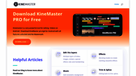 What Kinemaster.pro website looked like in 2019 (4 years ago)