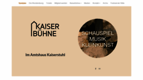 What Kaiserbuehne.com website looked like in 2019 (4 years ago)