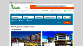 What Kelioniuakademija.lt website looked like in 2019 (6 years ago)