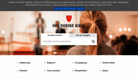 What Kirken.no website looked like in 2019 (4 years ago)