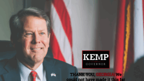 What Kempforgovernor.com website looked like in 2019 (4 years ago)