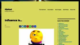 What Kipkool.com website looked like in 2019 (4 years ago)