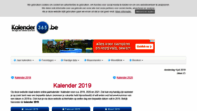 What Kalender-365.be website looked like in 2019 (4 years ago)