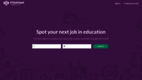 What K12jobspot.com website looked like in 2019 (4 years ago)