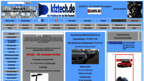 What Kfztech.de website looked like in 2019 (4 years ago)