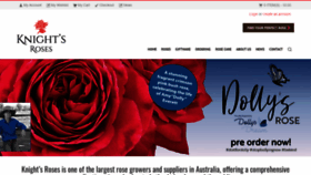 What Knightsroses.com.au website looked like in 2019 (4 years ago)