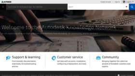 What Knowledge.autodesk.com website looked like in 2019 (4 years ago)