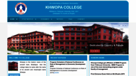 What Khwopacollege.edu.np website looked like in 2019 (4 years ago)