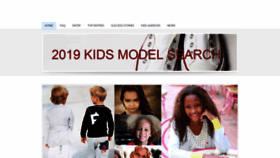 What Kidsmodelsearch.com website looked like in 2019 (4 years ago)