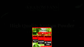 What Kratomfans.com website looked like in 2019 (4 years ago)