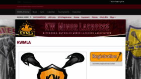 What Kwminorlacrosse.com website looked like in 2019 (4 years ago)