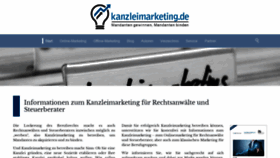What Kanzleimarketing.de website looked like in 2019 (4 years ago)