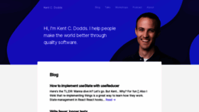 What Kentcdodds.com website looked like in 2019 (4 years ago)